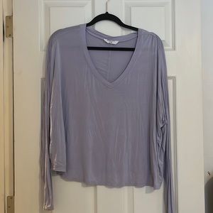 Lilac v-neck top